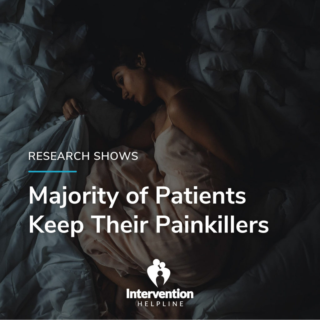 Research Shows Majority Of Patients Keep Their Painkillers