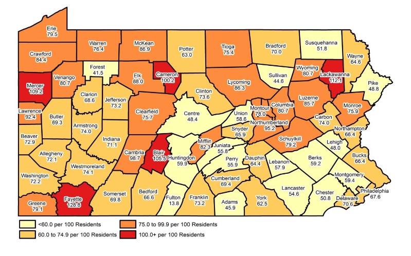 How Many Opioids Are Prescribed in Pennsylvania Each Year?